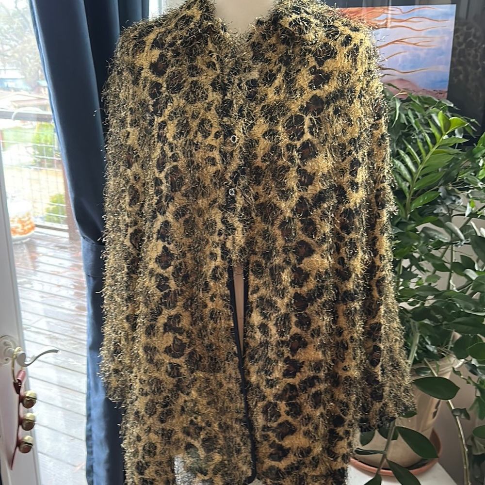 Leopard Print Lightweight Jacket Euc - image 2